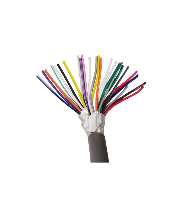 25 Cores Multi Conductor Cable AWG 24 Gray 1FT(30cm)