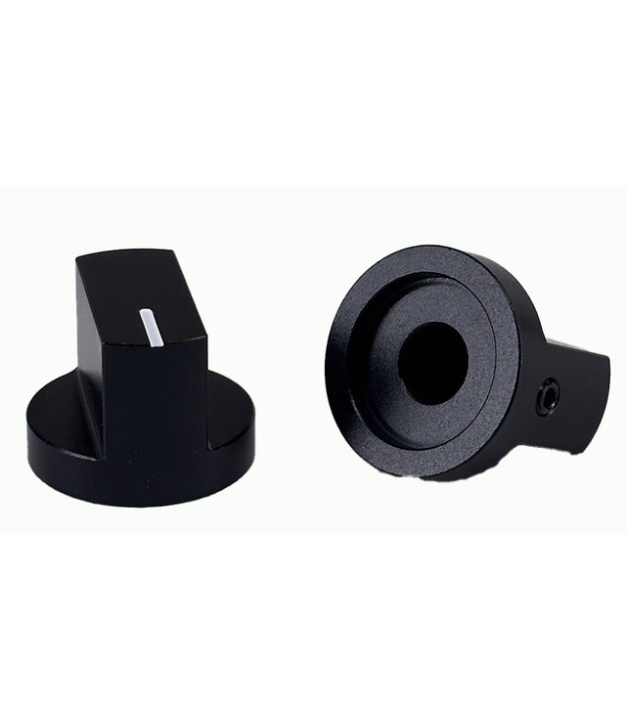 Aluminum Davies 1510 Black Knob Shaft Hole 6.35mm