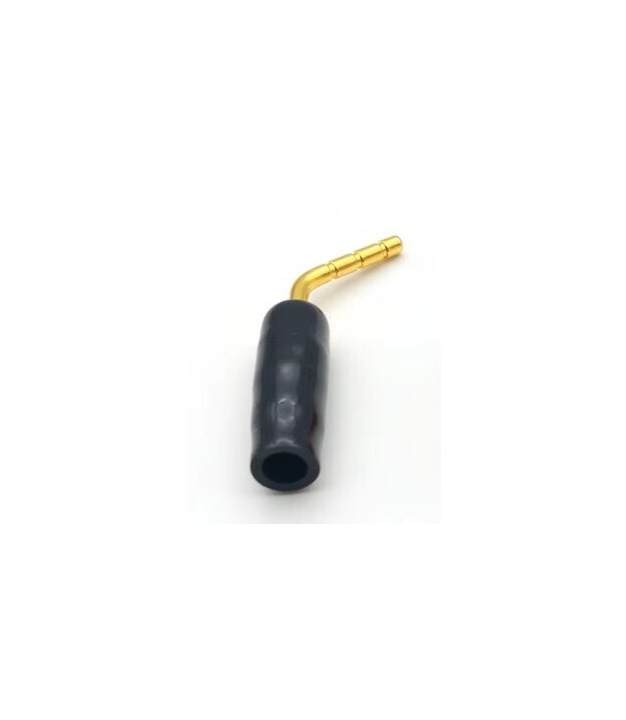 2mm Black Tip Curved Banana Pin Plug Connector