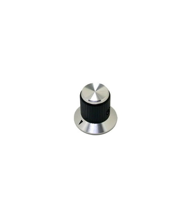 Black Silver Aluminum with Delta mark 13x16mm Shaft 6.4mm