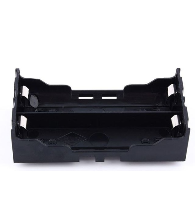 2x18650 Lithium Battery Holder Case Black PCB 4 Pin