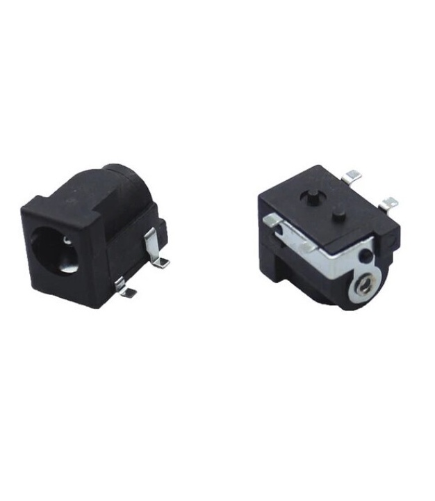 SMD DC Power Jack 2.1mm Black 