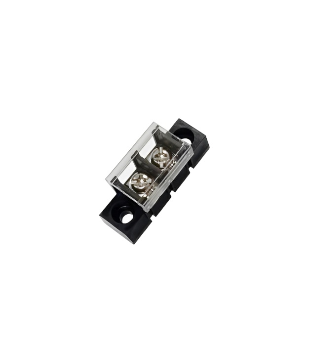 2 Pins Barrier Terminal Block 10mm with Plastic Cover