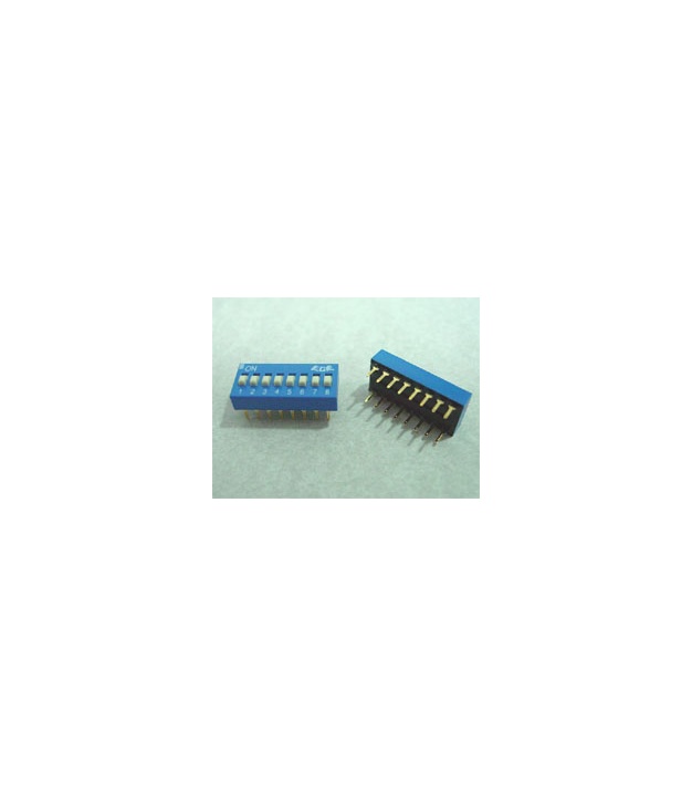 Dip Switch 12 Positions Silver Plated Contacts Top Actuated
