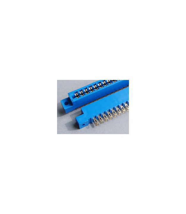 Edge Board Connector 20 Pins 3.96mm with Mounting Ears Solder Type