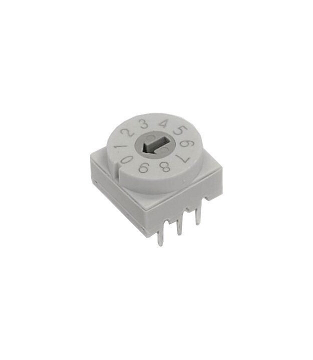 10 Positions Code Switch Straight 3+3 BCD Segment Arrow-shape slot