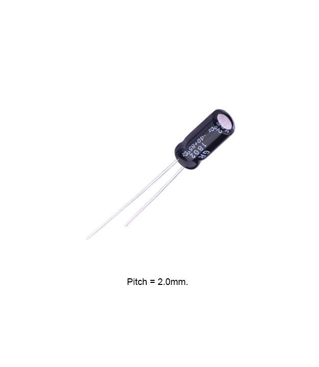 0.1uF 50V 85C Radial Electrolytic Capacitor 5x11mm