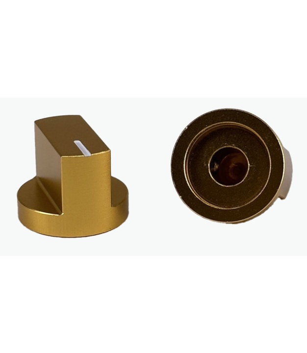 Aluminum Davies 1510 Gold Knob Shaft Hole 6.35mm