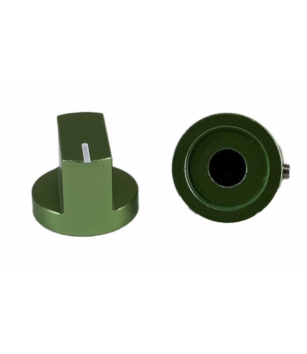 Davies 1510 Clone Green color Knob KN-19A KN-19 Aluminum Aluminums Shaft 6.4mm 6.4 6.35mm with 6.5 screw
