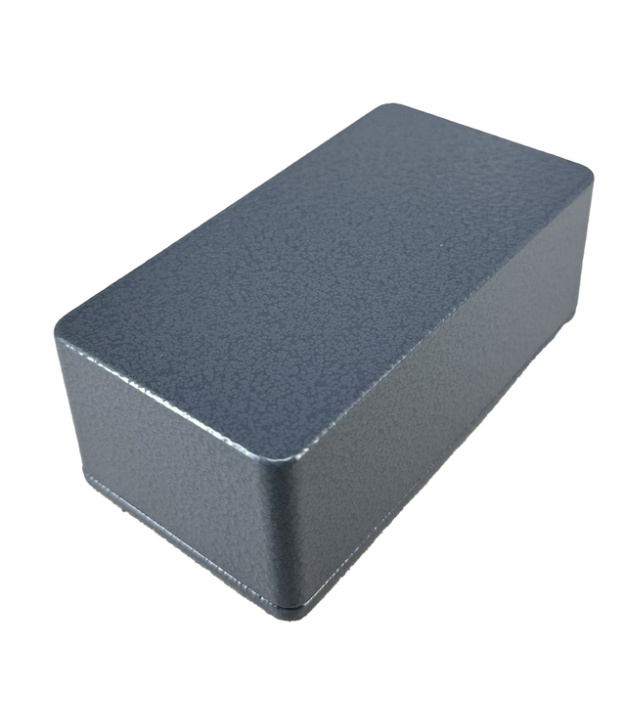 1590BS Style Aluminum Diecast Enclosure Matte Gray Hammer