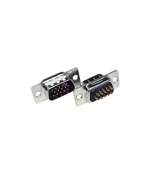 D-SUB CONNECTOR 15 PINS MALE 3 ROWS SOLDER TYPE