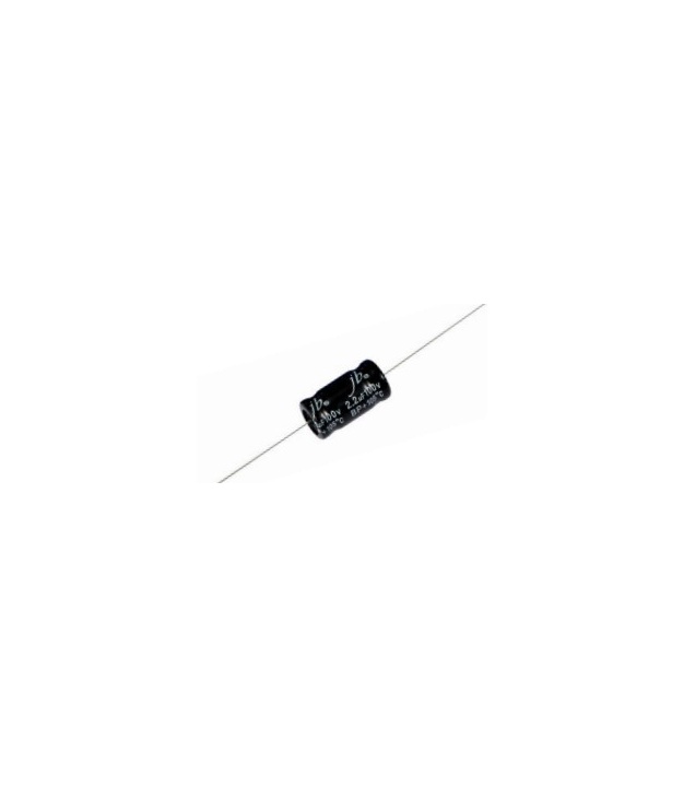 10uF 50V 105C JAE Axial Aluminum Electrolytic Capacitor 13x27mm Bi-Polarized