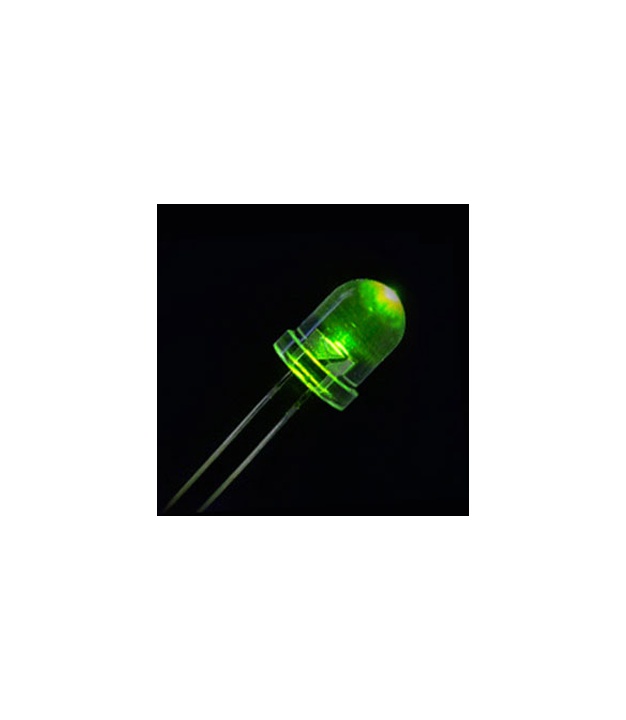 LED 8mm Green Color Water Clear Lens