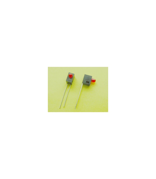 Housing LED Round 3 mm Red Diffuse Lens LED