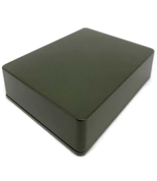 1590BB2 Style Aluminum Diecast Enclosure MATTE ARMY GREEN
