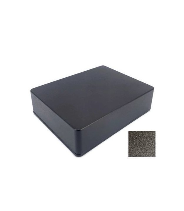 1590BB2 Style Aluminum Diecast Enclosure MATTE BLACK SAND TEXTURE