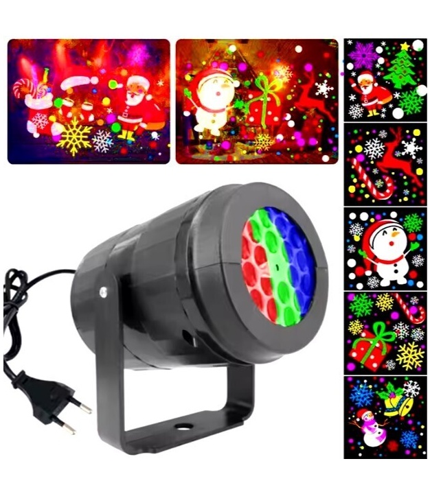 RGB Christmas LED Laser Projector 16 kinds patterns