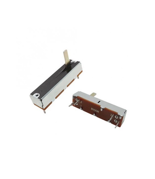 10K OHM Linear Taper Slide Potentiometer PCB Mount Shaft Lever Height: 15mm