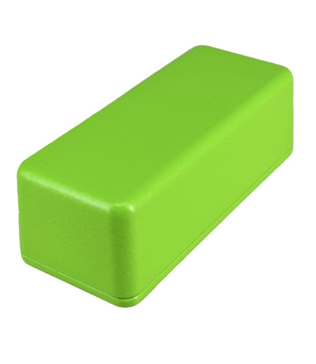 1590A Aluminum Enclosure 92x38x30mm Matte Green Sand Texture