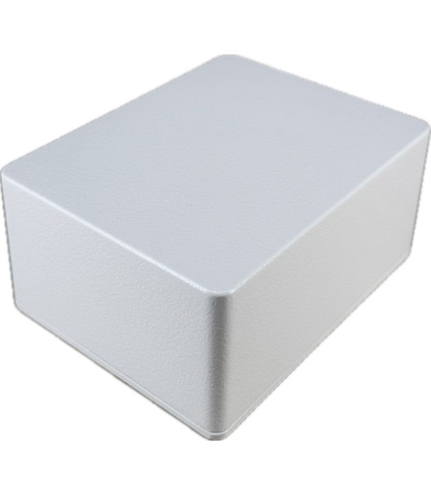 1590C Style Aluminum Diecast Enclosure MATTE WHITE SAND TEXTURE