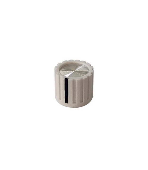 Control knob White color 13x11mm Shaft hole 6.4mm
