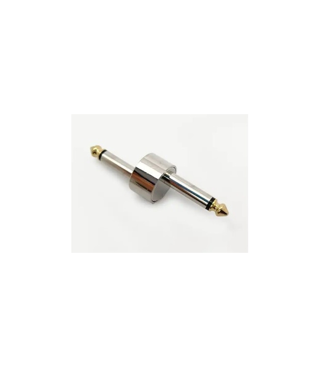 6.35mm 1/4" Plug Mono Male to Male Coupler Connector Z Type Silver Plated