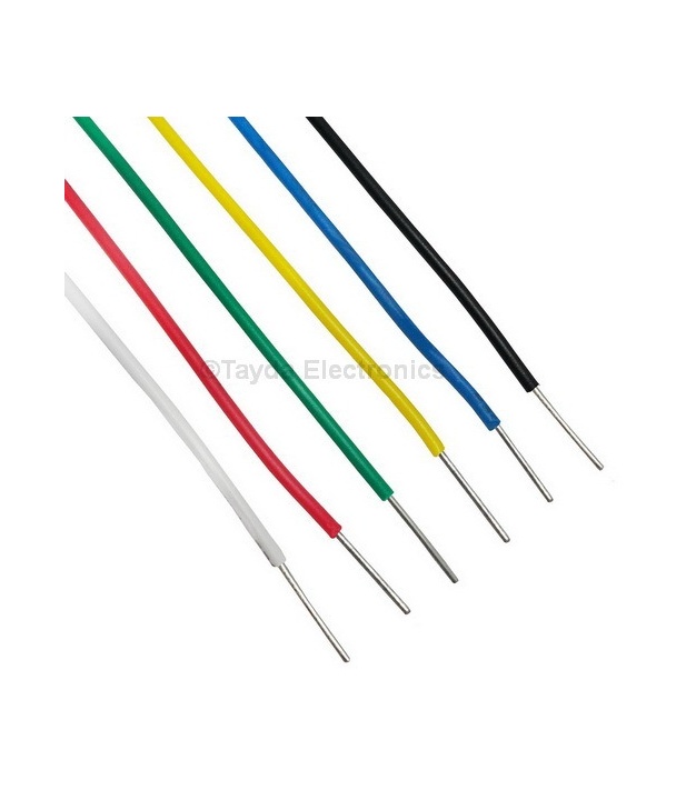 AWG 24 Blue Hook-Up Wire 1FT (30cm) Solid