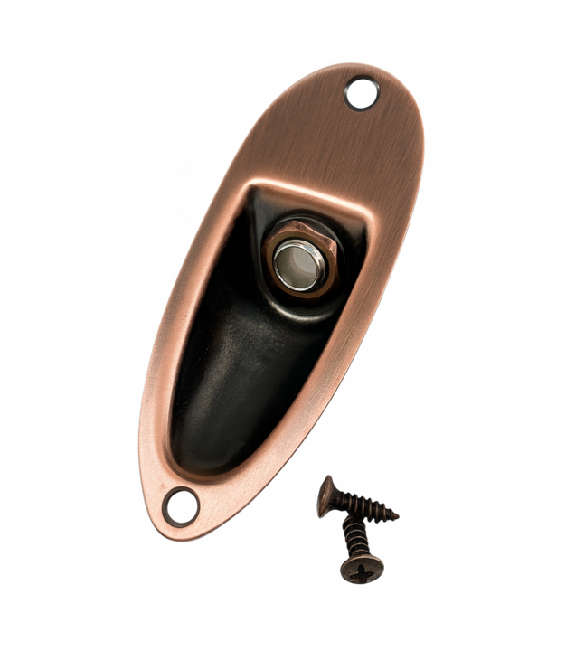 Red bronze 6.35mm 1/4" Boat style Guitar Jack socket