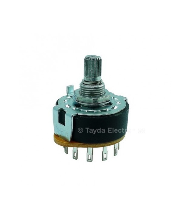 Rotary Switch 1 Pole 7 Position ALPHA SR2511 15mm