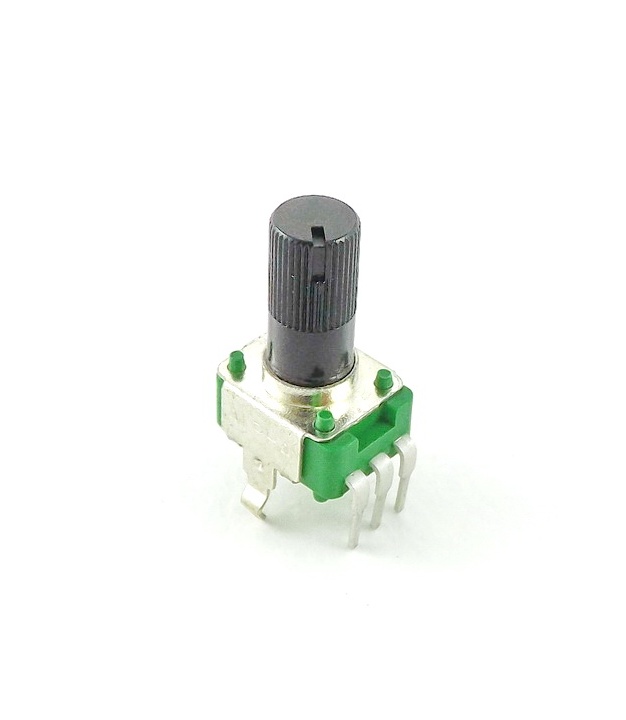 1M OHM Linear Taper Potentiometer Round Knurled Plastic Shaft PCB 9mm