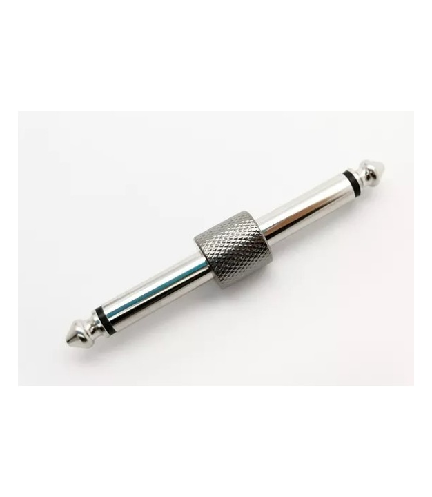  6.35mm 1/4" Male to Male Coupler Adaptor Straight Type