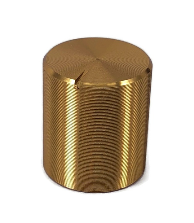 Aluminum Gold Knob 15X17mm shaft hole 6X18T 