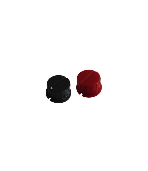 KN8C Black Knob 35x18mm Shaft Diameter 6.35mm
