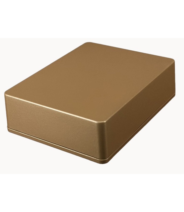 1590BB2 Style Aluminum Diecast Enclosure METALLIC DARK CHAMPAGNE
