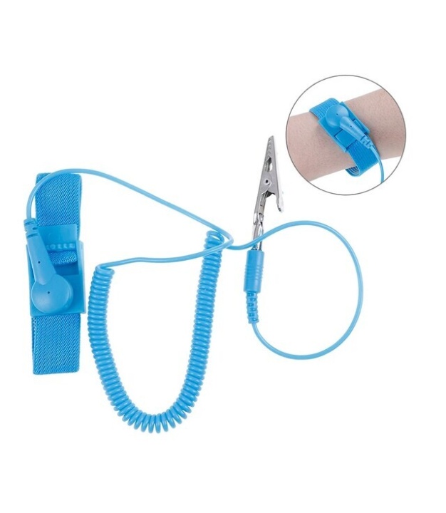 Blue Corded Electrostatic bracelet