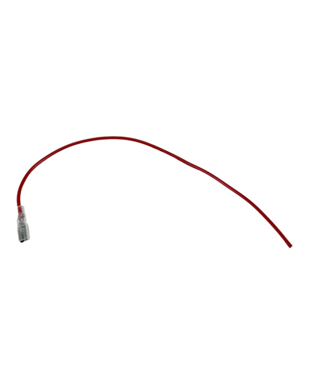 2.8mm With Red wire Single Head Female Spade Connector 20CM AWG 22