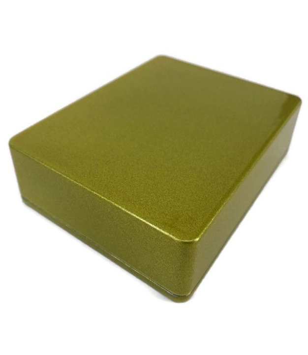 1590BB2 Style Aluminum Diecast Enclosure  METALLIC CANDY YELLOW