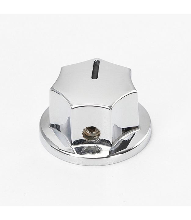 MXR Style Fluted Knobs Chrome 6.4mm