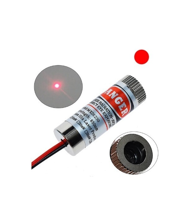 650nm Red Laser with Dot Mark Glass Lens