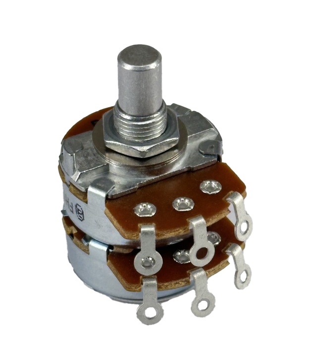 1M OHM Linear Dual Taper Potentiometer Solder lug Round Shaft