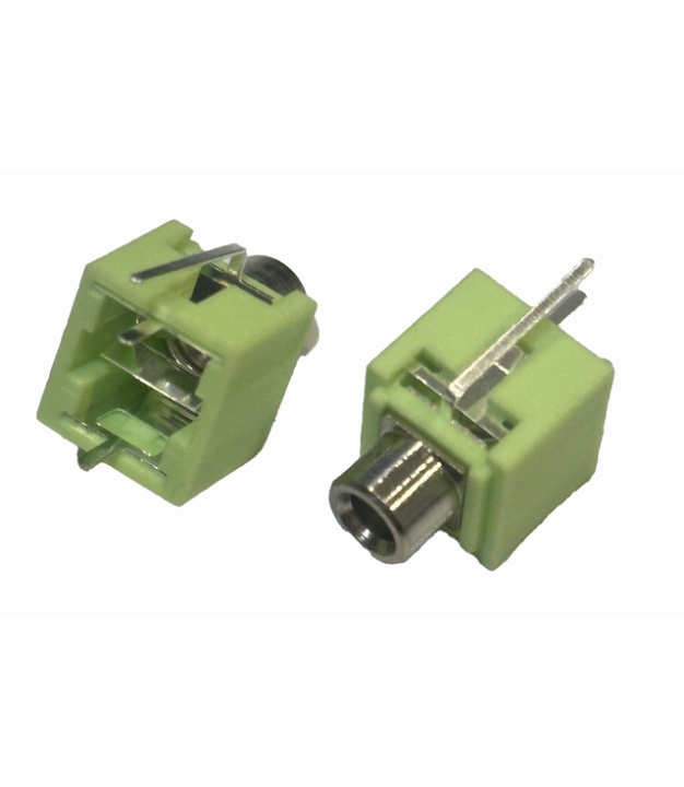 3.5mm GREEN Stereo Phone Jack NON-THREAD WQP-WQP495XY