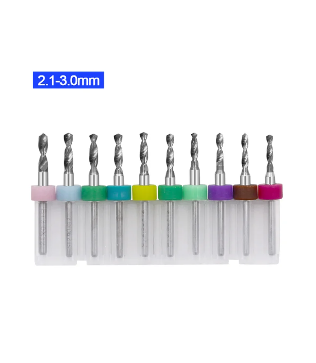 2.1-3.0mm 10Sticks PCB Drill circuit board Tool Set