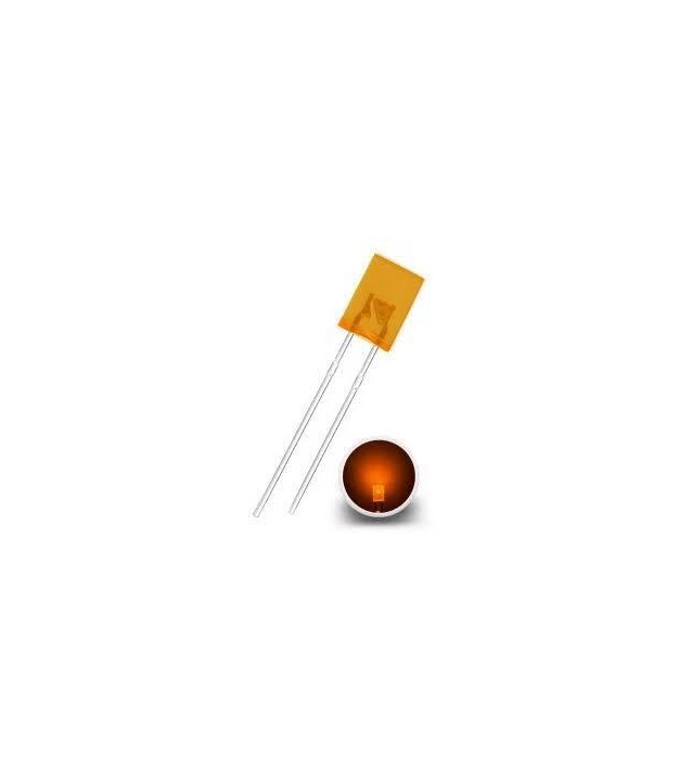 LED Rectangular Orange 2x5mm 