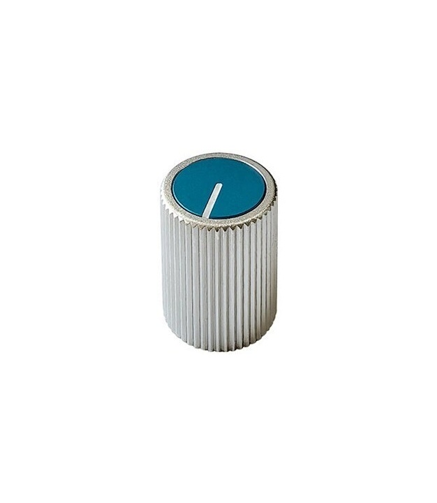 Aluminum Matt Blue top knob 14x19mm Shaft 6.00mm