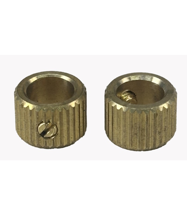Brass Knob Inserts for 1/4" 6.4mm