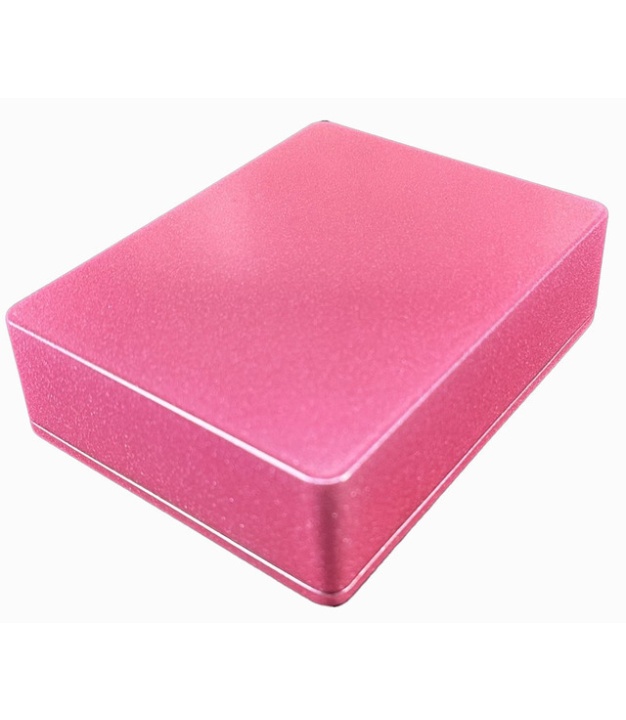 1590XX Style Aluminum Diecast Enclosure METALLIC CANDY PINK
