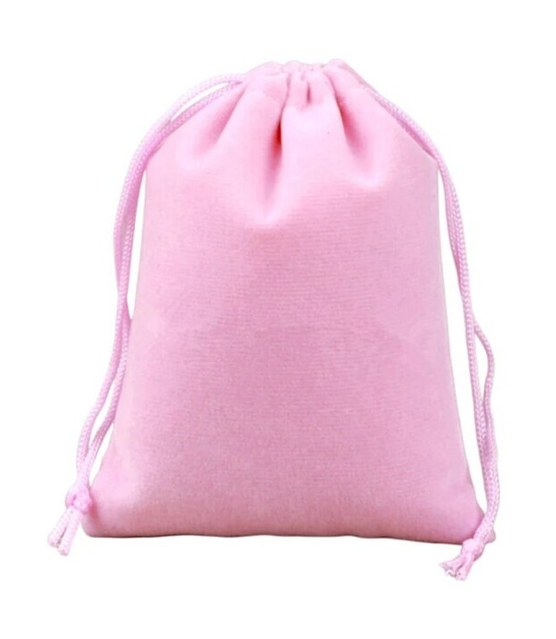 Pink Velvet Bag 9cmx12cm