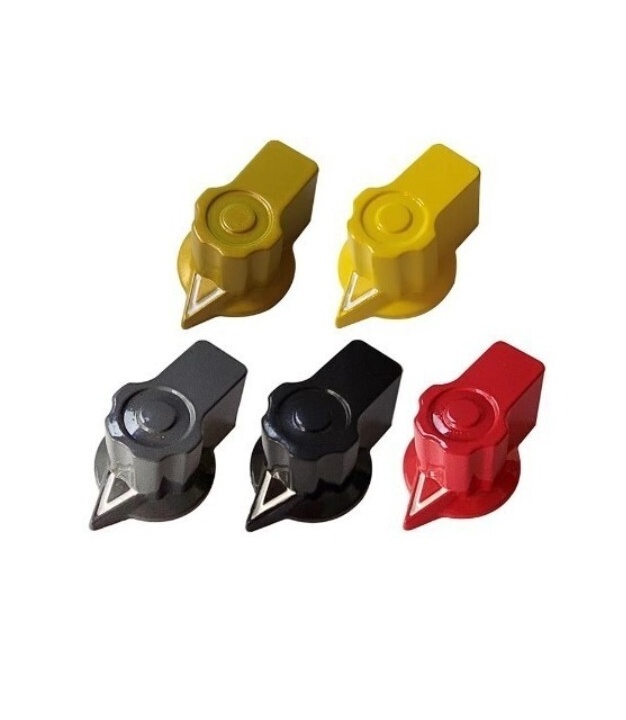 Bakelite Triangle Red Knob 6.4mm