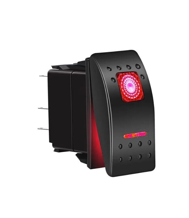 Marine Switch SPST ON-OFF 12V 20A With Red LED 