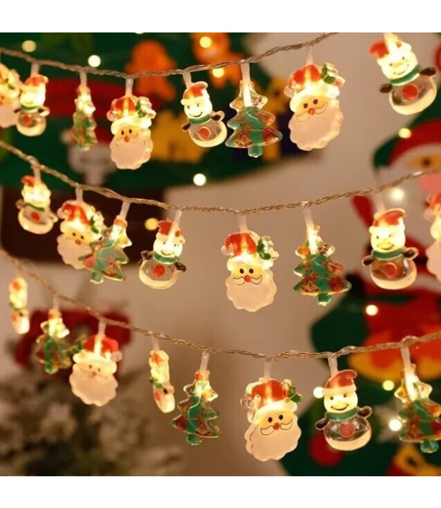 3M 20LED Santa Claus snowman Decoration Christmas Lights IP65